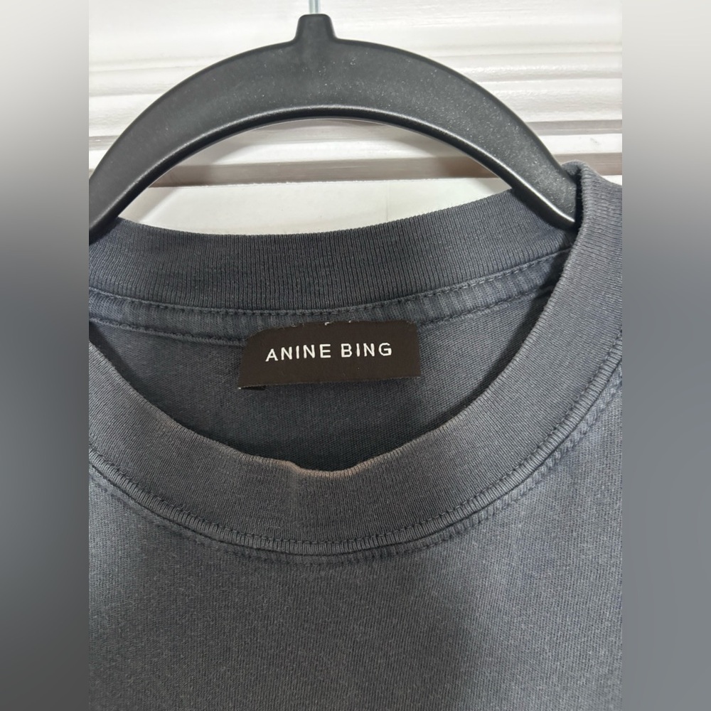 Anine Bing Kent Spirit Cotton T-Shirt in XS very oversized - Picture 5 of 7